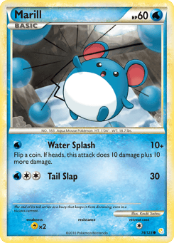 Marill 74/123 HeartGold & SoulSilver