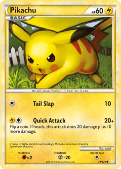 Pikachu 78/123 HeartGold & SoulSilver
