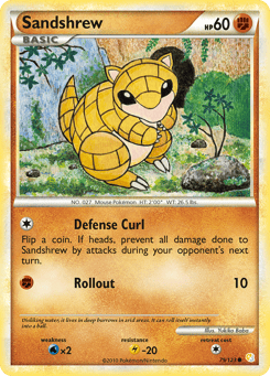 Sandshrew 79/123 HeartGold & SoulSilver