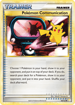 Pokémon Communication 98/123 HeartGold & SoulSilver