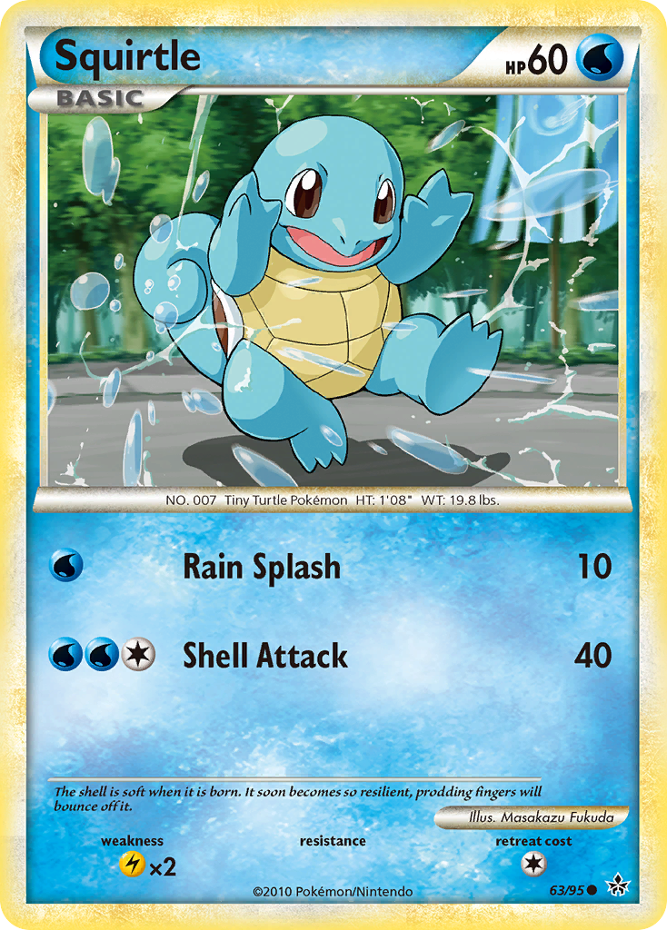Squirtle 63/95 HS—Unleashed
