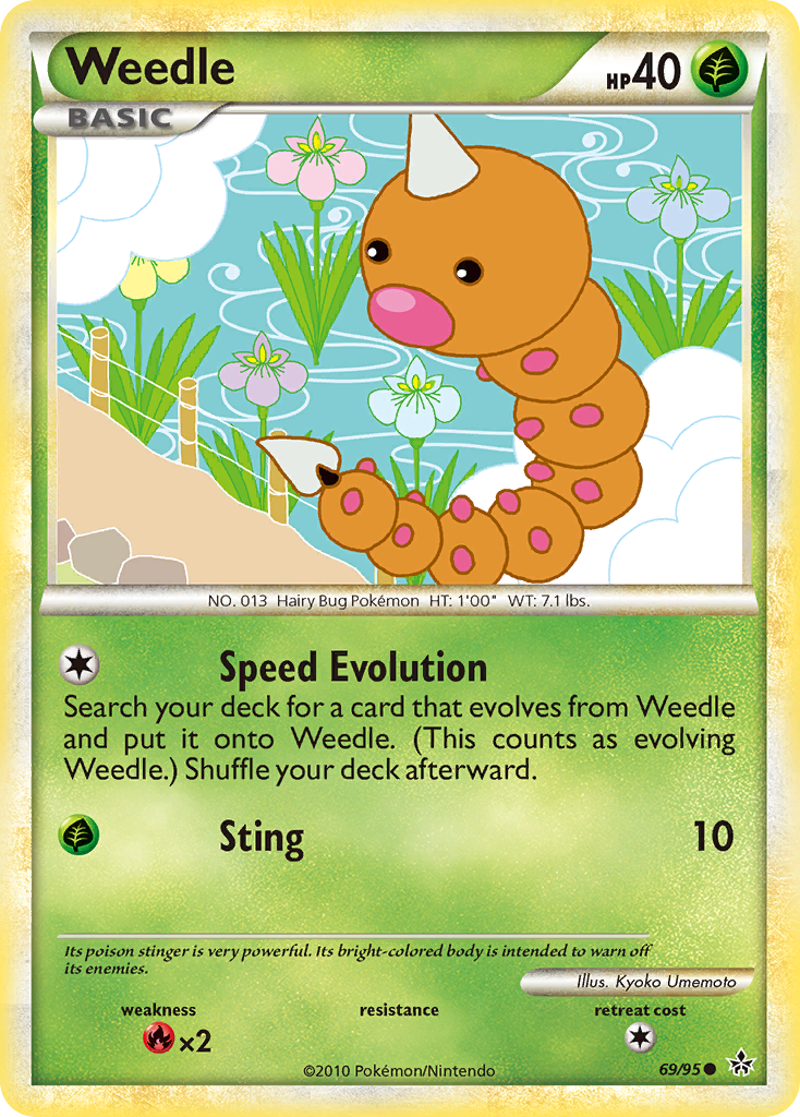 Weedle 69/95 HS—Unleashed