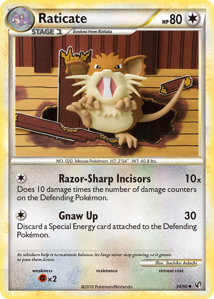 Raticate 34/90 HS—Undaunted