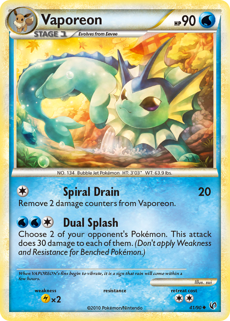 Vaporeon 41/90 HS—Undaunted