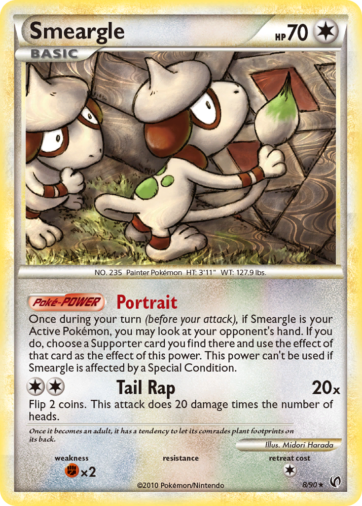 Smeargle 8/90 HS—Undaunted
