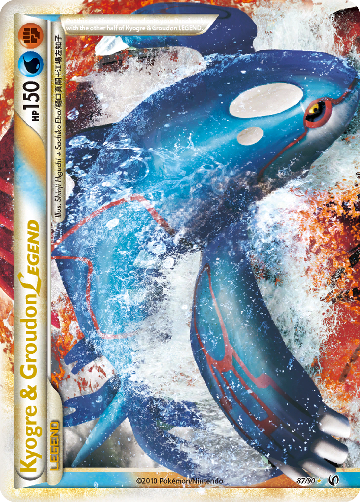 Kyogre & Groudon LEGEND 87/90 HS—Undaunted