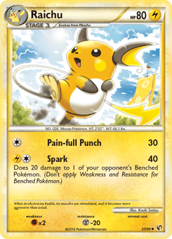 Raichu 33/90 HS—Undaunted
