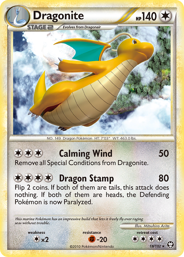 Dragonite 18/102 HS—Triumphant