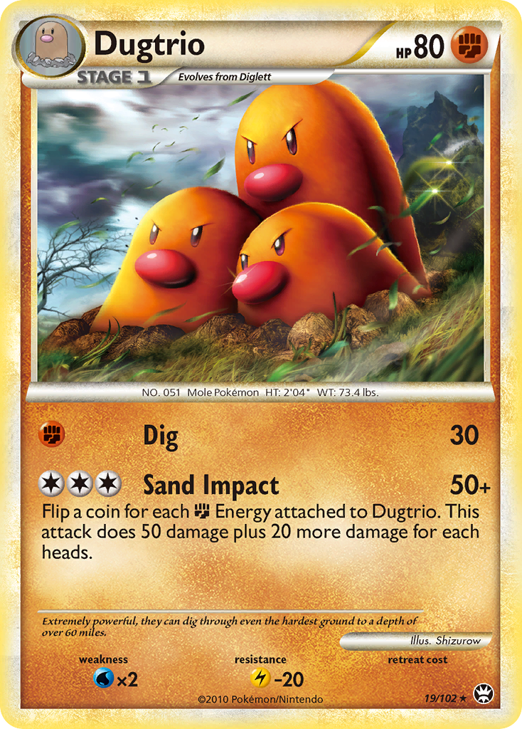 Dugtrio 19/102 HS—Triumphant
