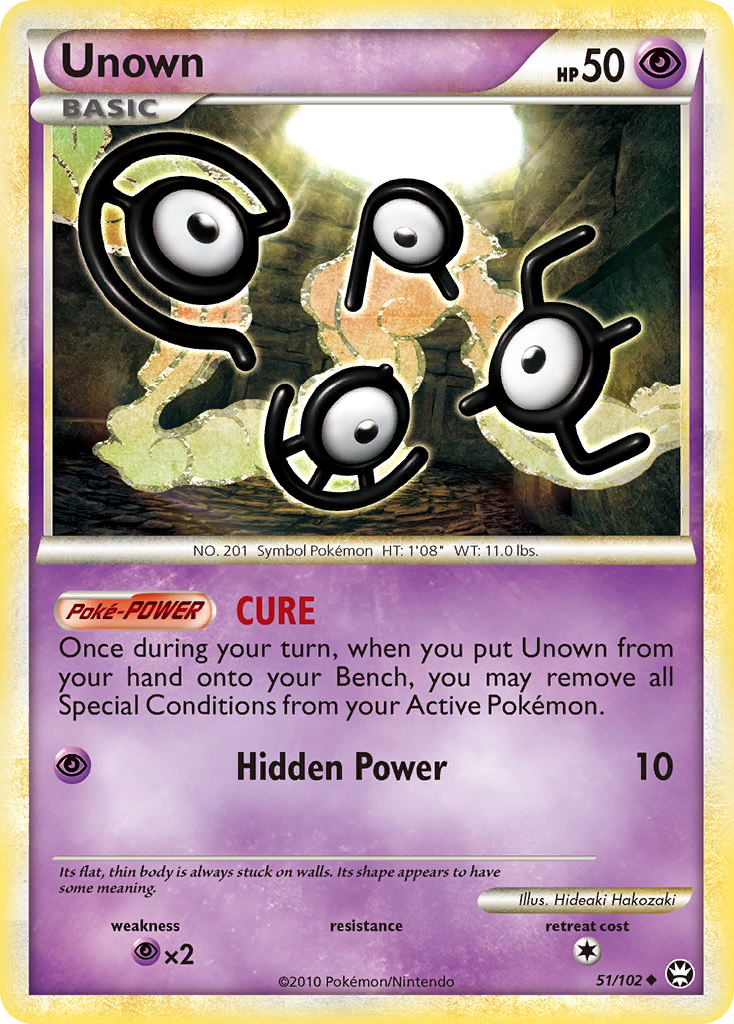 Unown 51/102 HS—Triumphant
