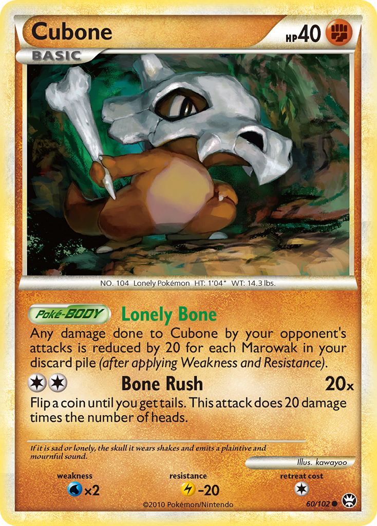Cubone 60/102 HS—Triumphant
