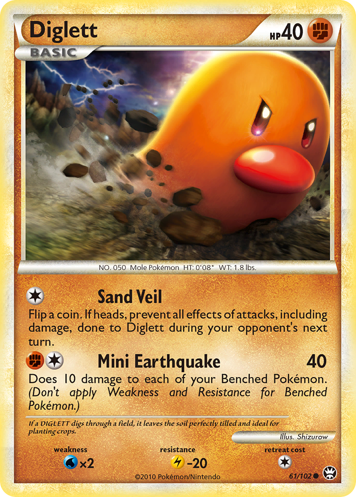 Diglett 61/102 HS—Triumphant