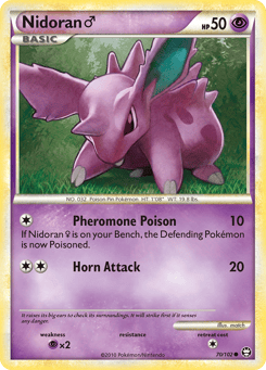 Nidoran ♂ 70/102 HS—Triumphant