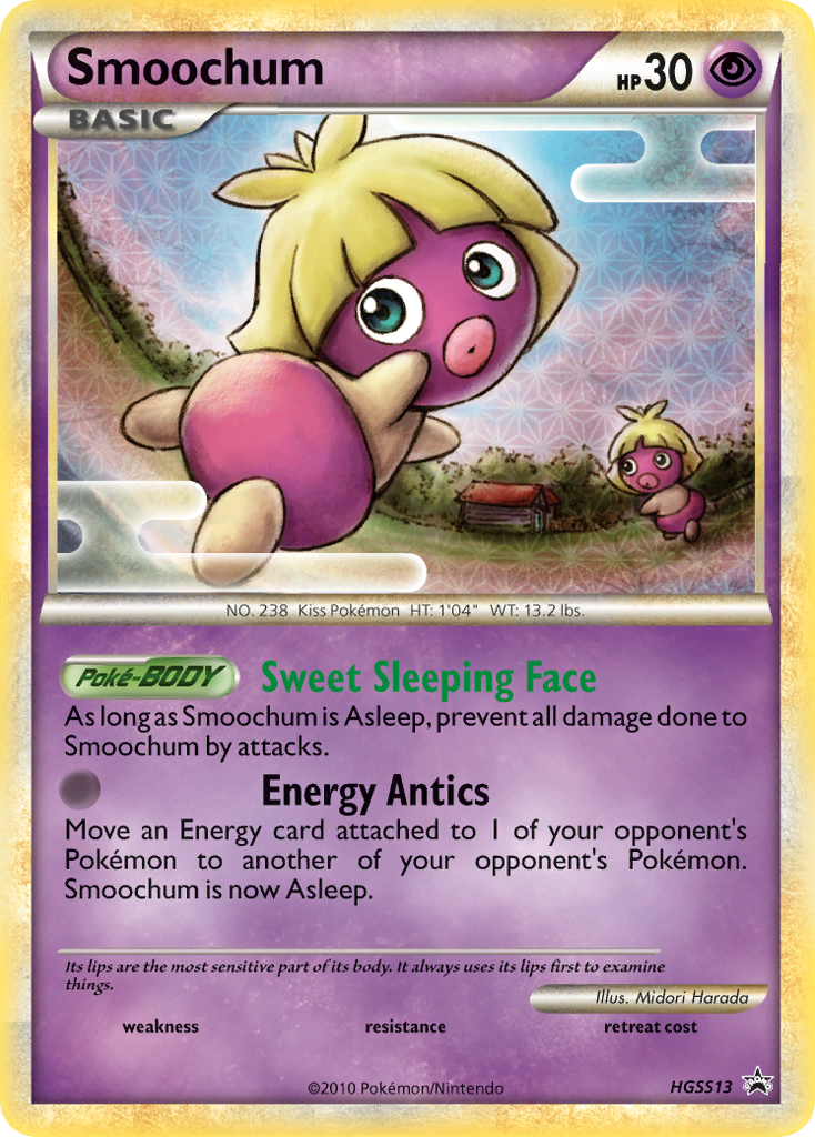 Smoochum HGSS13 HGSS Black Star Promos