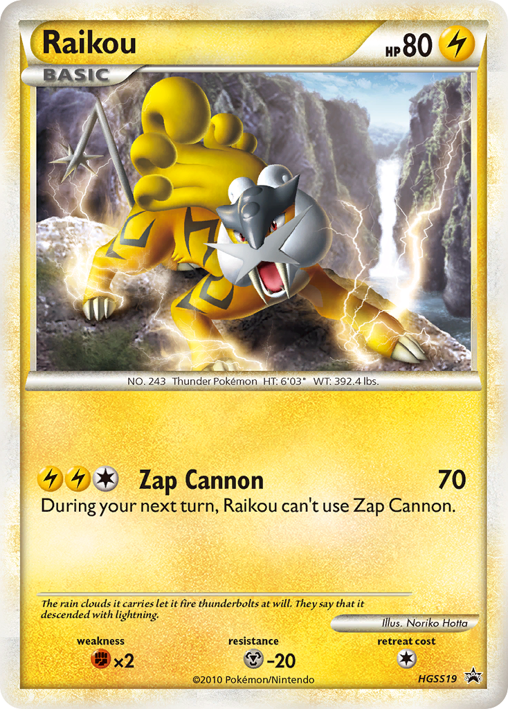 Raikou HGSS19 HGSS Black Star Promos