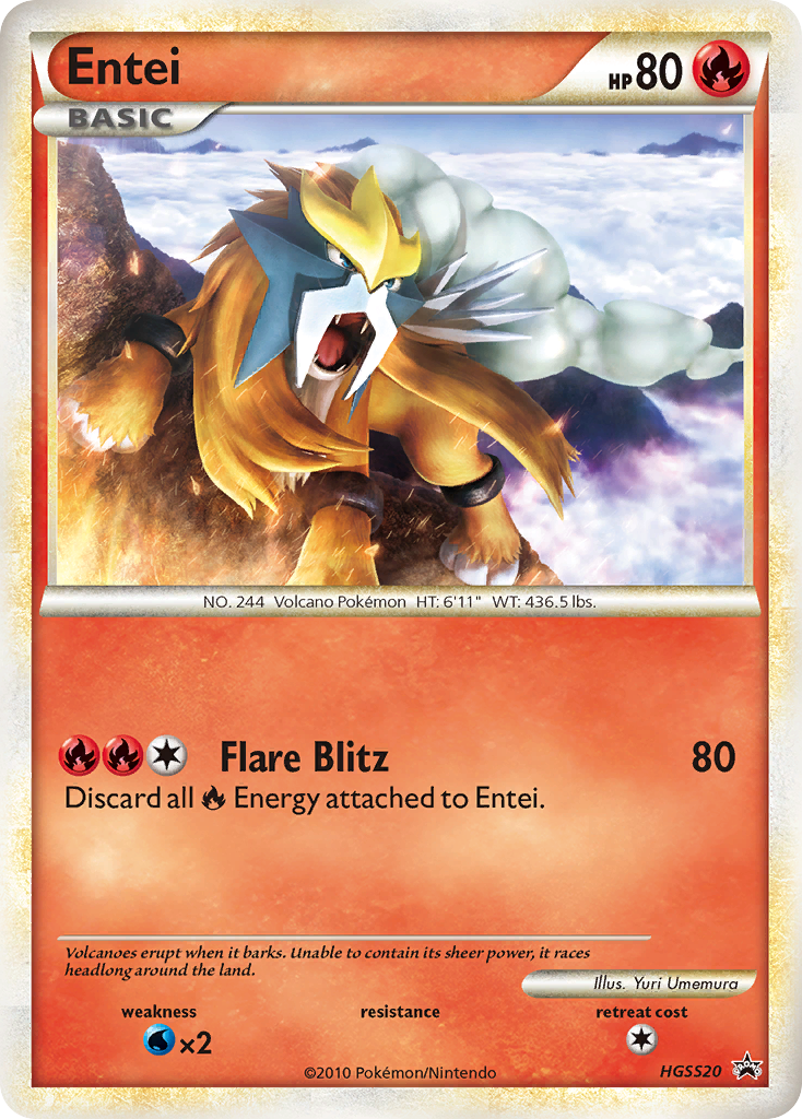 Entei HGSS20 HGSS Black Star Promos