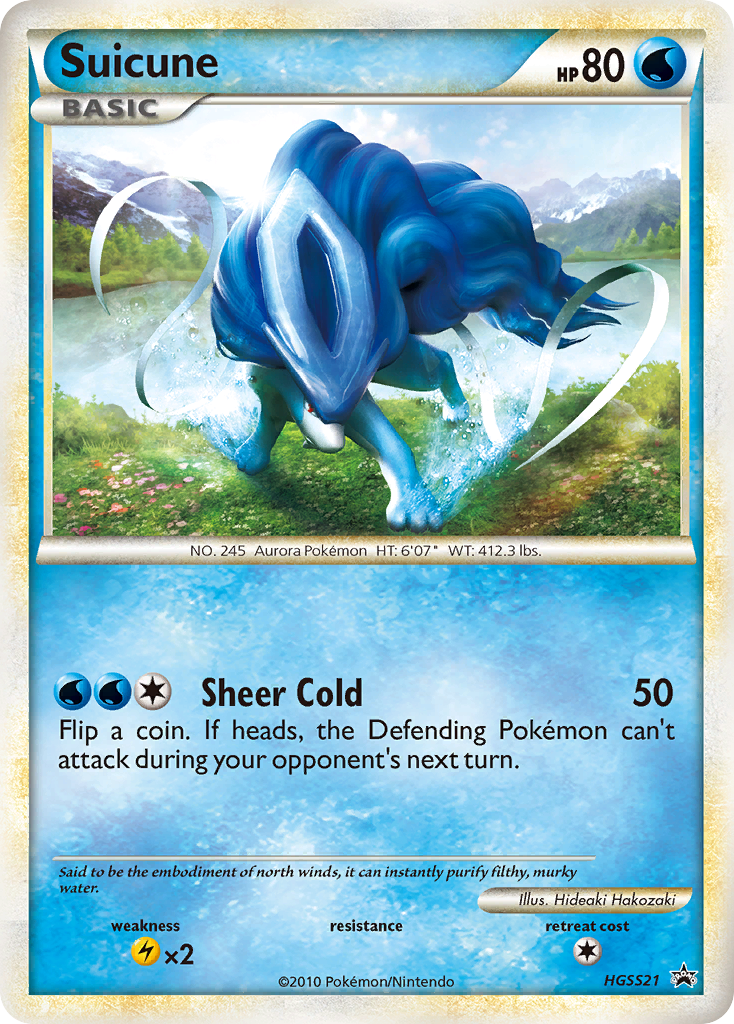 Suicune HGSS21 HGSS Black Star Promos