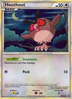 Hoothoot HGSS05 HGSS Black Star Promos