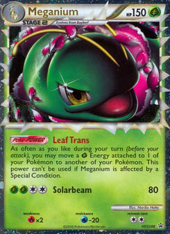 Meganium HGSS08 HGSS Black Star Promos