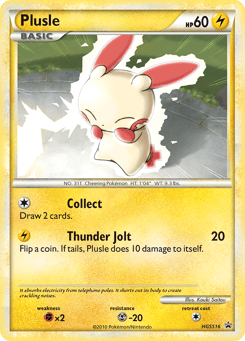 Plusle HGSS16 HGSS Black Star Promos