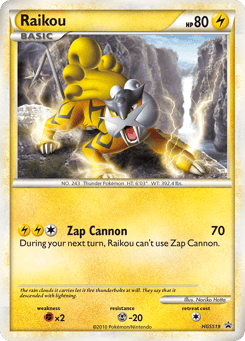 Raikou HGSS19 HGSS Black Star Promos