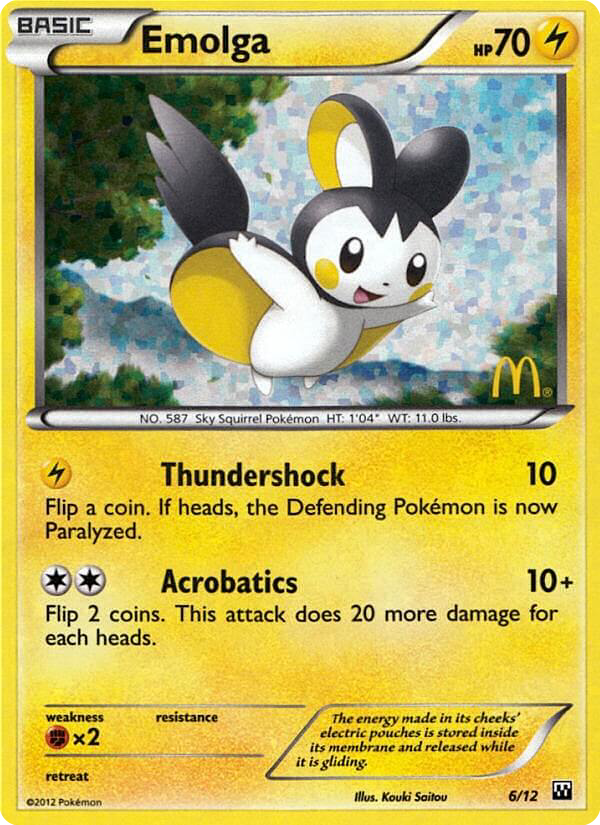Emolga 6/12 McDonald's Collection 2012