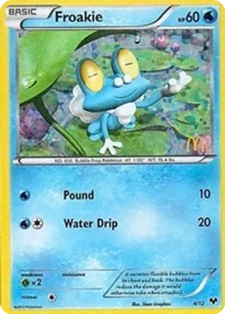 Froakie 4/12 McDonald's Collection 2014