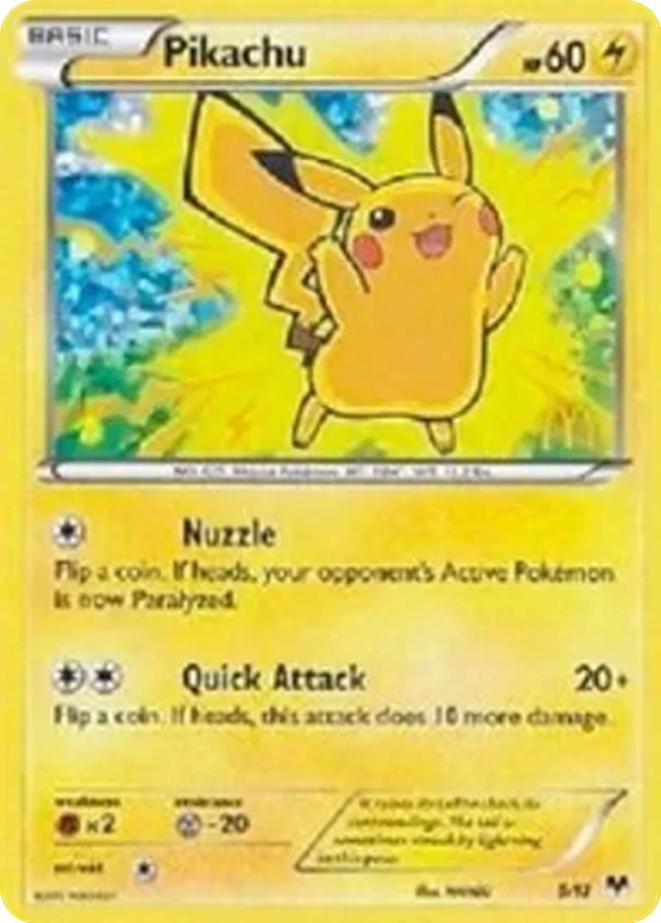 Pikachu 5/12 McDonald's Collection 2014