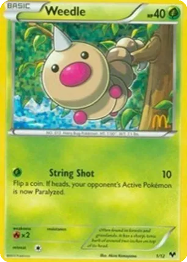 Weedle 1/12 McDonald's Collection 2014