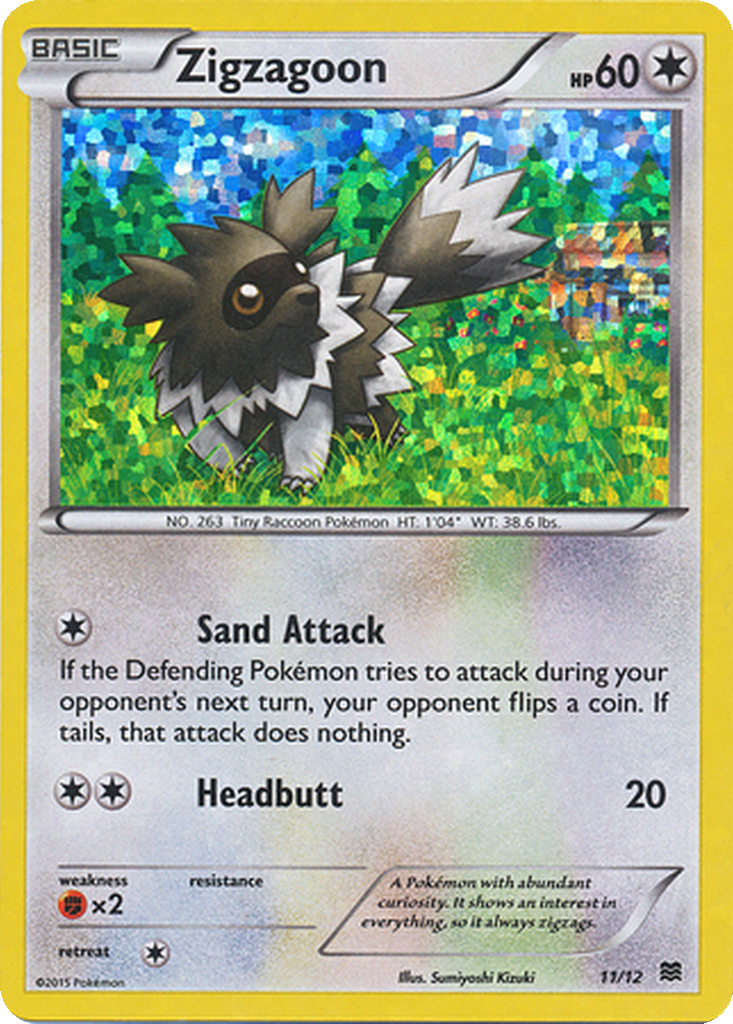 Zigzagoon 11/12 McDonald's Collection 2015