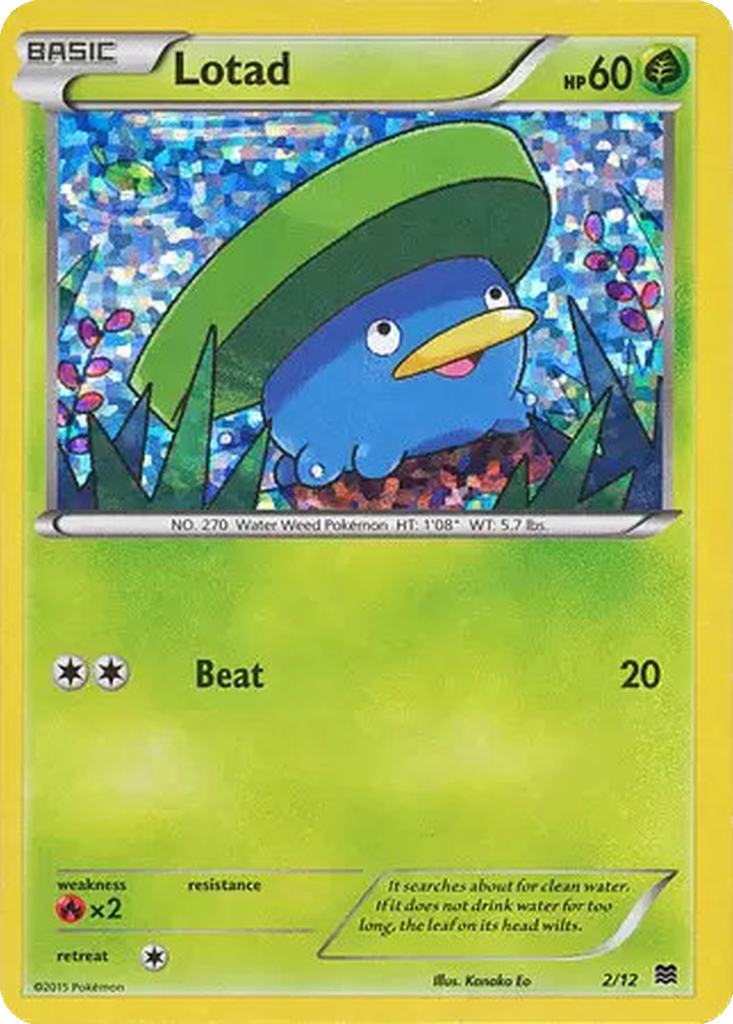 Lotad 2/12 McDonald's Collection 2015