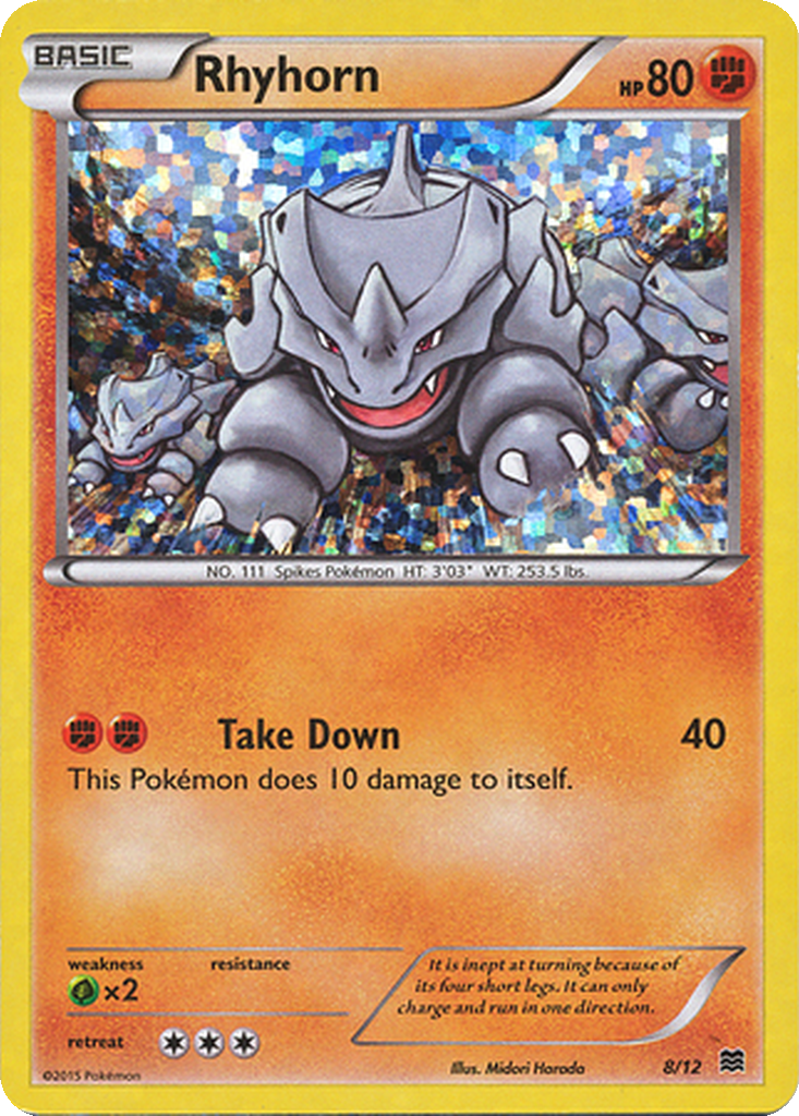 Rhyhorn 8/12 McDonald's Collection 2015