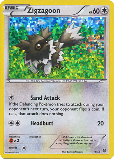 Zigzagoon 11/12 McDonald's Collection 2015