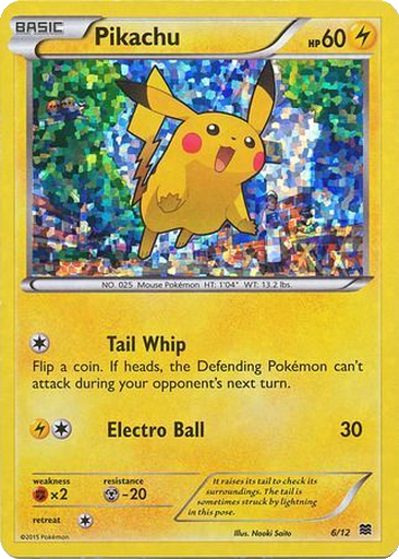 Pikachu 6/12 McDonald's Collection 2015