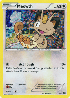 Meowth 11/12 McDonald's Collection 2016