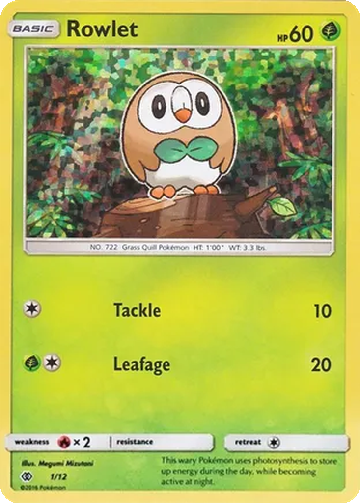 Rowlet 1/12 McDonald's Collection 2017