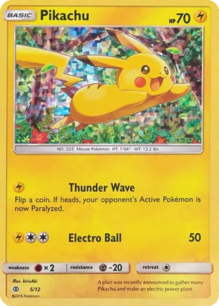 Pikachu 5/12 McDonald's Collection 2017