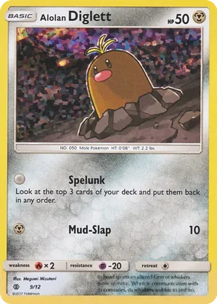 Alolan Diglett 9/12 McDonald's Collection 2017