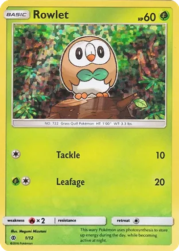 Rowlet 1/12 McDonald's Collection 2017