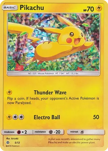 Pikachu 5/12 McDonald's Collection 2017
