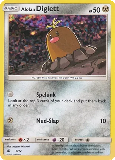 Alolan Diglett 9/12 McDonald's Collection 2017