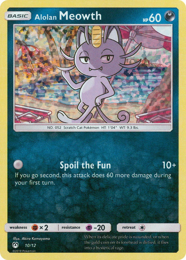 Alolan Meowth 10/12 McDonald's Collection 2019