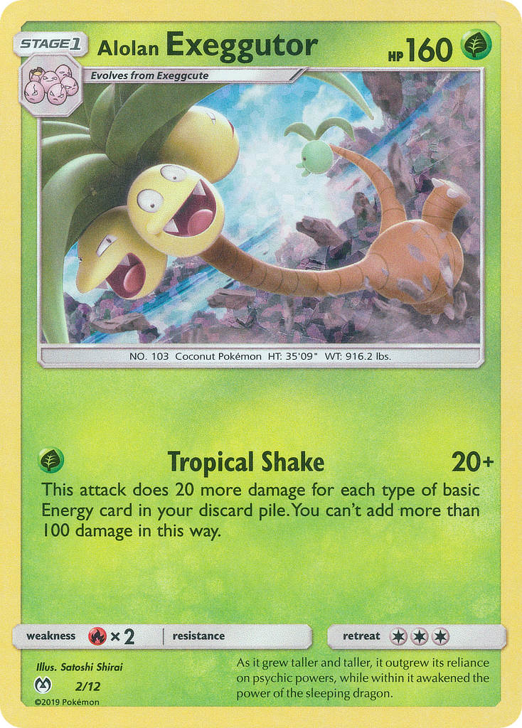 Alolan Exeggutor 2/12 McDonald's Collection 2019