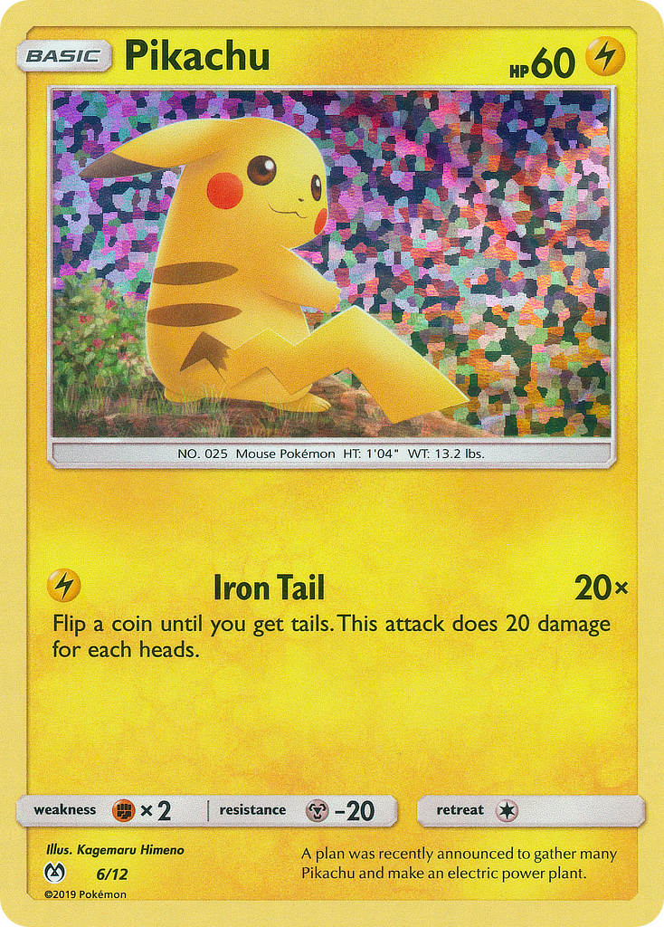 Pikachu 6/12 McDonald's Collection 2019
