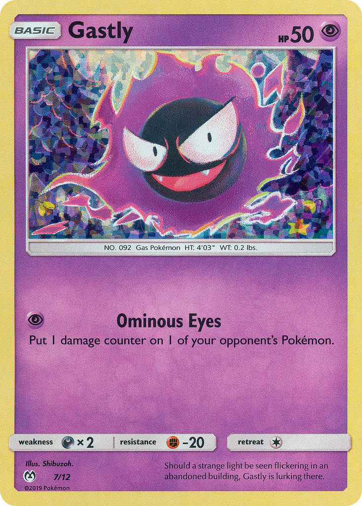 Gastly 7/12 McDonald's Collection 2019