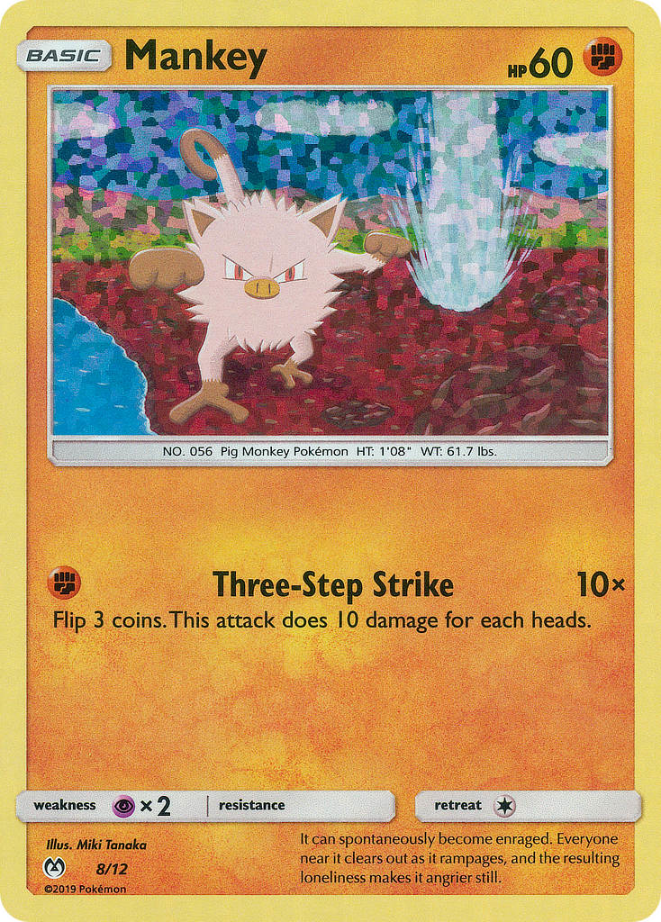 Mankey 8/12 McDonald's Collection 2019