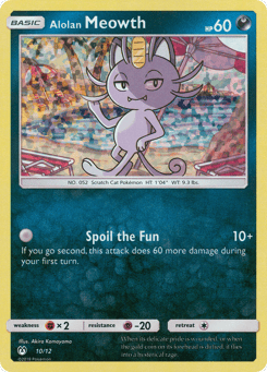 Alolan Meowth 10/12 McDonald's Collection 2019