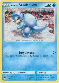 Alolan Sandshrew 4/12 McDonald's Collection 2019