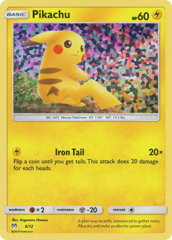 Pikachu 6/12 McDonald's Collection 2019