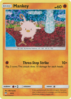 Mankey 8/12 McDonald's Collection 2019